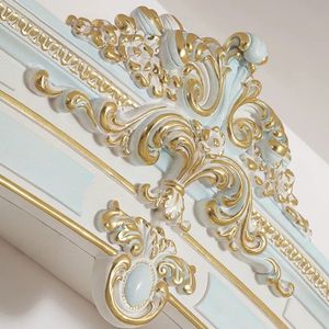 Hot Sale Luxury Classic White Gold Bedroom <b>Set</b> Upholstered Bed Elegant Royal Furniture for Hotel Villa Project The Plaza - Product Image 3