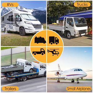 Cunei per Ruote Riflettenti Gialli Resistenti con Corda in Nylon per Camper, Camion e Rimorchi - Product Image 3