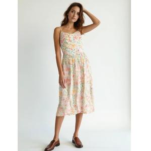 Vestido Mini Tejido Ecológico de Moda con Estampado Floral, Diseño Favorecedor con Silueta en A, Estilo Casual para el Día a Día, Disponible en Oferta - Product Image 1