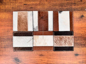 Extreme Quality Custom Square Cowhide Coasters <b>Hair</b>-On Coasters Table Placemats Party Favors Leather Coaster Set New Home Gifts - Product Image 4