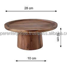 Support à gâteau en bois le plus populaire à un niveau Design unique Finition personnalisée Disponible Support à gâteau en bois de haute qualité - Product Image 6