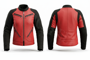 Dernier modèle de veste de moto en cuir de sécurité, coupe ajustée, style motard, imperméable, coupe-vent, équipement de protection pour la conduite, OEM ODM - Product Image 2