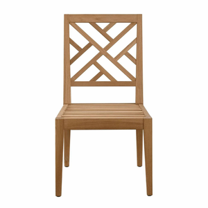 Silla individual de madera de teca con un estilo moderno y sencillo, con espuma suave y duradera, adecuada para uso en exteriores. - Product Image 5