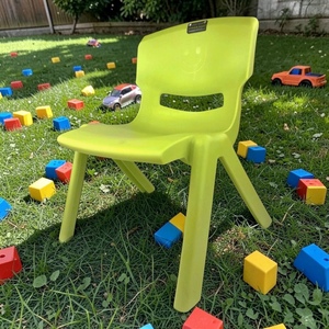 Popular Children's Easy <b>Stackable</b> Eco-Friendly Plastic Leisure <b>Chair</b> 18" Height One-piece PP Seat Noise Reduction Modern Outdoor - Product Image 1