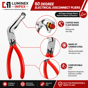 LUMINEX IMPEX <b>Long</b> <b>Nose</b> Stainless Steel Lightweight Jewelry Making Pliers for Jewelry Polishing DIY & Bracelet Making - Product Image 2