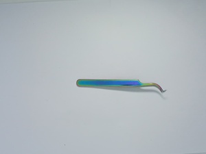 Pinzas Profesionales para Extensión de Pestañas, Color Arcoíris, Punta Puntiaguda, Acero Inoxidable, Pinzas de Maquillaje para Pestañas - Product Image 2
