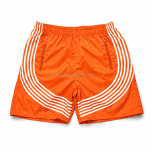 Nylon <b>Windbreaker</b> Short Waterproof <b>Beach</b> Elastic Print Solid Drawstring Gym Sweat Nylon <b>Windbreaker</b> Short - Product Image 2