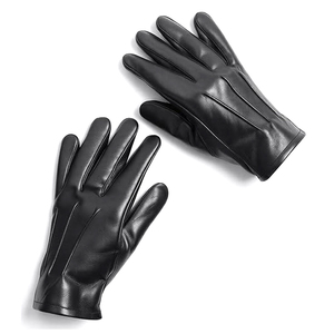Guantes de piel de oveja auténtica para hombre, de invierno, con dedos completos, suaves, cálidos, transpirables, cómodos, duraderos, diseño clásico, para uso diario, térmicos - Product Image 5