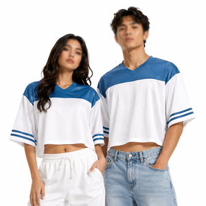 Custom American Football Jersey Unisex Soccer Training Shirt Wholesale Plain Sportswear OEM Private Label Supplier - Product Image 1