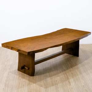 โต๊ะไม้เนื้อแข็งทรงโมเดิร์น งานแฮนด์เมดสุดหรู ทำจากไม้สัก ไม้มะฮอกกานี และไม้ซัวร์ ขอบธรรมชาติ สำหรับร้านอาหารระดับไฮเอนด์ โรงแรม และการใช้งานกลางแจ้ง - Product Image 4