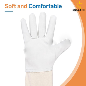 Guantes de apicultura-Guantes de abeja de piel de cabra gruesos para hombres y mujeres-Suministros de Apicultura - Product Image 1