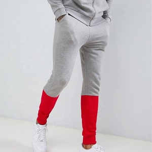 Wholesale Men's Homme Slim Fit Tracksuit Set Zip Up Hoodie Fitted Cuffs Skinny Joggers Color Block Sweat Suit - Product Image 3