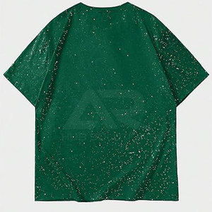 T-shirt surdimensionné à strass, dernier design, haute qualité, tendance, 100% coton, écologique, respirant, personnalisable sur le devant - Product Image 2