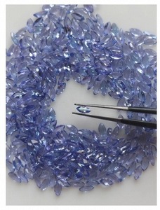 Pierre précieuse naturelle Tanzanite bleu violet 5x2.5MM de haute qualité, forme Marquise, clarté A, pour la fabrication de bijoux - Product Image 4