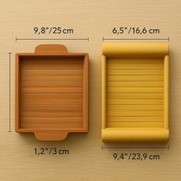 Plateau en bambou bohème écologique |   Porte-savon multifonctionnel réutilisable biodégradable naturel pour la cuisine, le salon, le bureau