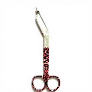 Ciseaux infirmiers Lister sur mesure avec poignées imprimées léopard, vente en gros, logo personnalisé offert, acier inoxydable - Product Image 1