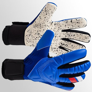 Guantes de Portero de Fútbol Daizen Star, Dedos Completos, Material de Látex, Antideslizantes, Transpirables, Cierre de Velcro, Unisex, Azul y Blanco - Product Image 2