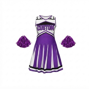 Uniforme de Animadoras para Mujer, Sin Mangas, Cuello en V, Falda Plisada, Accesorios, Ropa Deportiva de Equipo, Venta al Por Mayor - Product Image 1