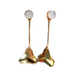 Boucles d'oreilles au design élégant avec des boucles d'oreilles en métal de haute couture pour femmes, fêtes et cadeaux de mariage en solde - Product Image 3