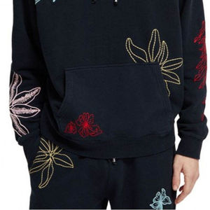 Sudadera con capucha bordada a la moda, de corte holgado, tacto suave y arte bordado de primera calidad. - Product Image 3