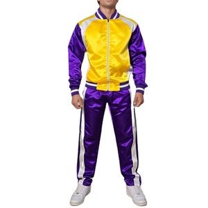 Ensemble de survêtements unisexes d'hiver en molleton 100% coton de haute qualité, veste de course zippée coupe-vent, idéal pour la gym et le fitness - Product Image 1