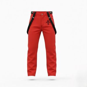Pantalon de ski pour homme personnalisé, imperméable 10 000 mm, isolation polaire 240 g, fermeture auto-agrippante, 100 % polyester, couleur unie - Product Image 5
