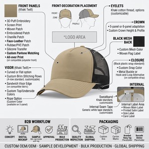 5 Panel Trucker <b>Cap</b> Nylon Front Panel Breathable Mesh Back Buckle Closure Design Blank Plain No Logo Custom Factory Direct - Product Image 3