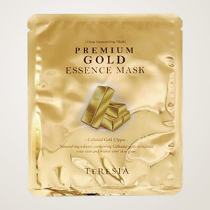 แผ่นมาส์กหน้าเกาหลี K-Beauty Tersia Premium Gold Essence Mask Sheet Pack 10 แผ่น ผลิตในเกาหลี ผสมสารสกัดจากโสม - Product Image 2