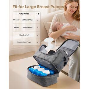 Borsa Portatile per Accessori Tiralatte con Impacco di Ghiaccio per S1/S2 per Allattamento e Conservazione del Latte - Product Image 2