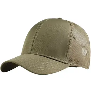 100% Cotton Mesh <b>Trucker</b> Baseball <b>Cap</b> <b>Vintage</b> 6-Panel Dad Hat Unisex Summer Breathable Waterproof Rhinestone Casual Stylish - Product Image 2