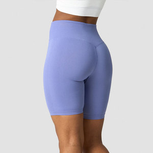 Shorts de sport sans couture en Spandex élastique pour femme, taille haute, moulant, pour fitness, course, entraînement et activités de plein air, avec effet push-up fessier - Product Image 2
