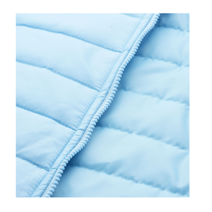 Veste matelassée à fermeture éclair de couleur bleu ciel à manches longues de qualité supérieure personnalisable disponible pour hommes aux prix les plus bas - Product Image 5
