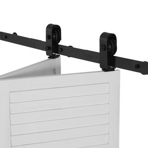 Kit Binario per Porta Scorrevole a Soffietto (Barn Door) da 36 Pollici, Montaggio Superiore, Resistente, Installazione Semplice, Scorrimento Fluido e Silenzioso, Facile da Installare - Product Image 1