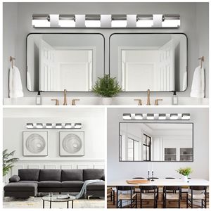 Moderna Lampada da Bagno a 6 Luci LED Sopra lo Specchio, Illuminazione da Parete per Bagno - Product Image 6