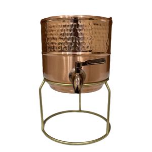 Distributeur d'eau en cuivre pur 5L/10L/18L 100%. Conception martelée à la main. Meilleur distributeur de yoga - Product Image 5