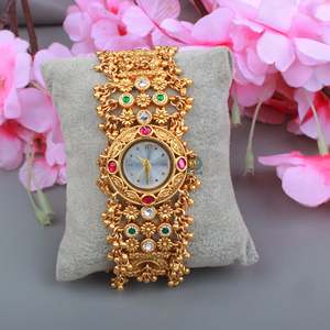 Kashvi Antique Designer Brass Watch Bracelet - Product Image 1