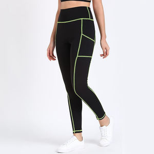 Leggings de Tela Elástica Transpirable, Cintura Alta, Ajuste Suave y Sin Costuras, Control de Abdomen, para Yoga y Ejercicio - Product Image 2