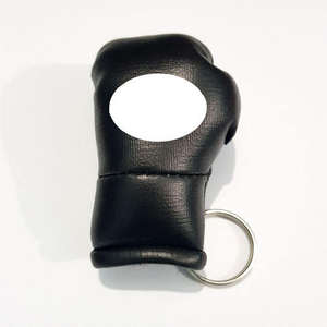 Porte-clés de boxe en PU PVC, porte-clés en forme de gants de boxe, promotion sportive, logo personnalisé, mini porte-clés de boxe - Product Image 1