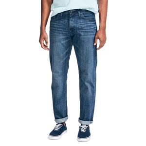 2025Mans SpandexCotton Denim Straight Hip Hop <b>Jeans</b> Winter <b>Flared</b> Fit Hand Crafted Whiskers Pants Loose Vintage Wash <b>Jeans</b> - Product Image 2