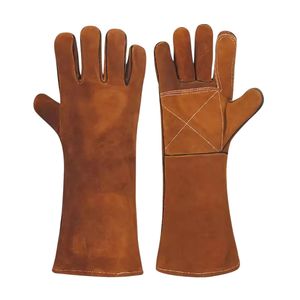 Gants de soudage en cuir, prix de gros, gants de soudage pour hommes, résistance à la chaleur, imperméables, antidérapants, sans silicone, sans poudre - Product Image 6