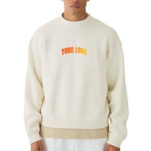 Sudadera con capucha de algodón y forro polar con cremallera y logotipo personalizado, chaqueta unisex con cremallera, sudadera de felpa francesa, ropa urbana. - Product Image 4