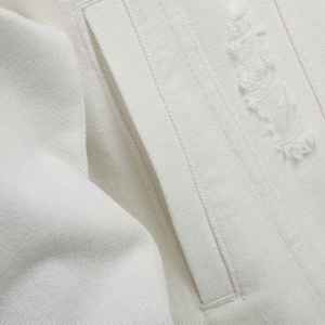 Veste en jean vintage tendance pour homme, déchirée, avec boutons décoratifs et poches délavées, vente en gros - Product Image 6