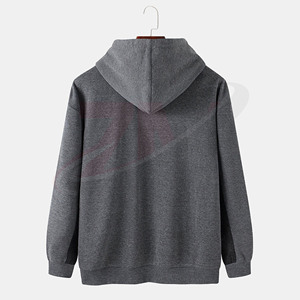 Sudaderas con Capucha para Hombre en Color Gris Oscuro con Detalles en Negro, Nuevas Llegadas, Cómodas, Talla Grande, Personalizadas con Logotipo - Product Image 2
