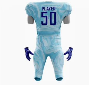 Nouveauté, uniformes de football américain pour adultes, personnalisés, unisexes, respirants, manches courtes, 100% polyester, impression numérique, haute qualité - Product Image 4