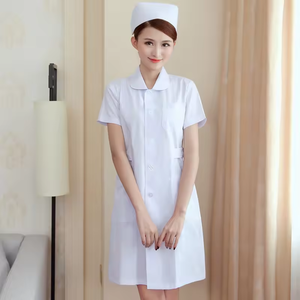 Tenues d'infirmières médicales personnalisées, ensembles de blouses, robes personnalisées bleues pour femmes, uniformes d'infirmières blancs, uniformes d'infirmières en gros - Product Image 2