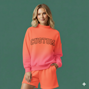 Conjunto de Pantalones Cortos y Top de Cuello Alto para Mujer, Estilo Contemporáneo, Minimalista, para Invierno, de Forro Polar, Transpirable, Ecológico y de Secado Rápido - Product Image 1