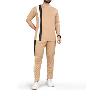 Chándal de Verano para Hombre, Hecho a Medida, de Alta Calidad, 100% Algodón Sólido, Transpirable, Ligero, de Secado Rápido, Color Personalizado, Venta al Por Mayor - Product Image 1