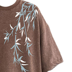 T-shirt Homme Oversize 100% Coton Imprimé Personnalisé de Haute Qualité - Tissu Éponge Écologique 300g Style Urbain Vente en Gros - Product Image 4