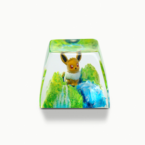 Keycaps Artisanat Forêt Mystique, Keycaps Artisanat Personnalisé, Keycaps Anime Mignons, Keycaps Verts, Ensemble de Keycaps, Keycaps en Bois - Product Image 1