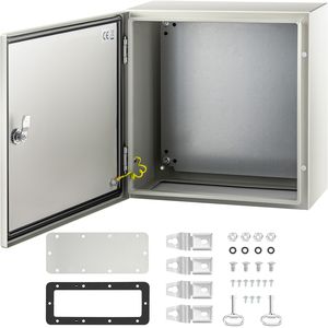 Armadio Elettrico in Acciaio NEMA 4X 16 X 16 X 8 Piedi IP67 Impermeabile e Antipolvere per Uso Esterno/Interno - Product Image 1